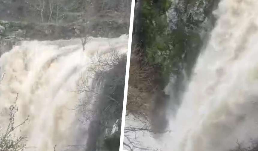 Diyarbakır’da yağışlar, Şeyhandede Şelalesinin debisini arttırdı