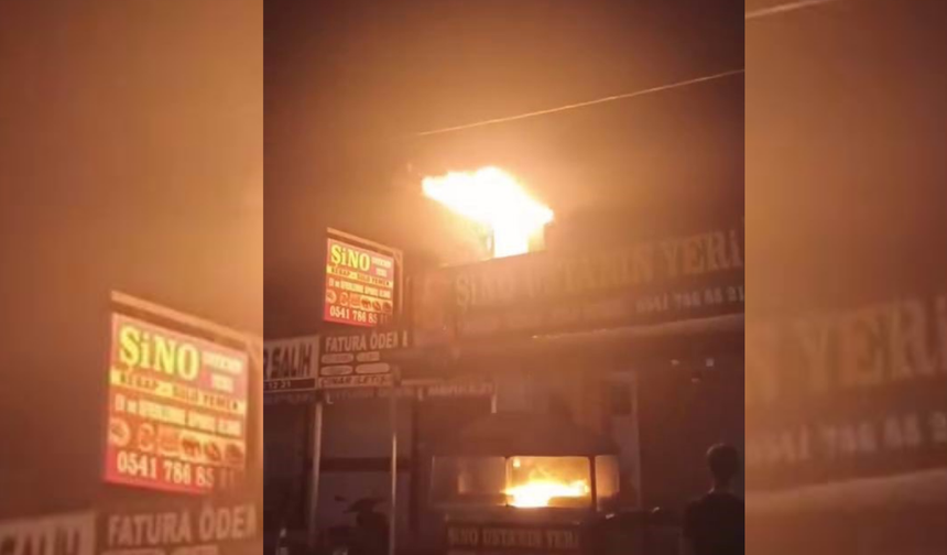 Diyarbakır’da korkutan lokanta yangını