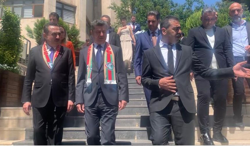 Diyarbakır’da dayanışma rüzgarı: Hewlêr ve Duhok Valileri DBB Eşbaşkanlarıyla buluştu