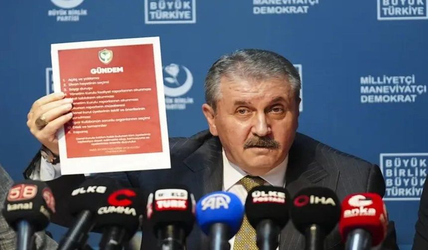 BBP lideri Destici Ahmet Türk ve Amedspor’a yüklendi
