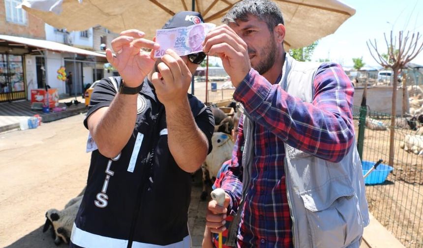 Diyarbakır’da hayvan pazarlarında sahte para bilgilendirilmesi