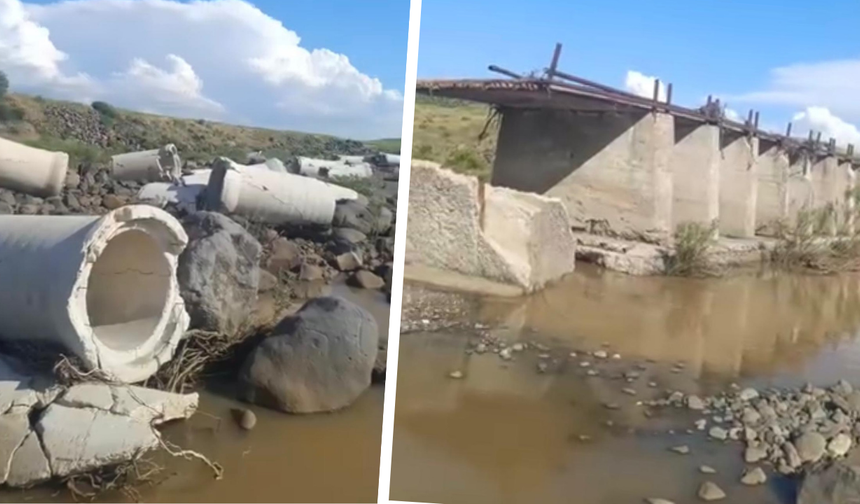 Siverek’te selde yıkılan Taşıkara Köprüsü 2 yıldır yapılmadı