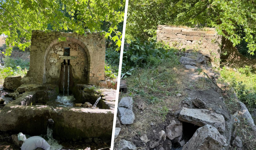 Diyarbakır'da Osmanlıdan kalan tarihi çeşme harabeye döndü