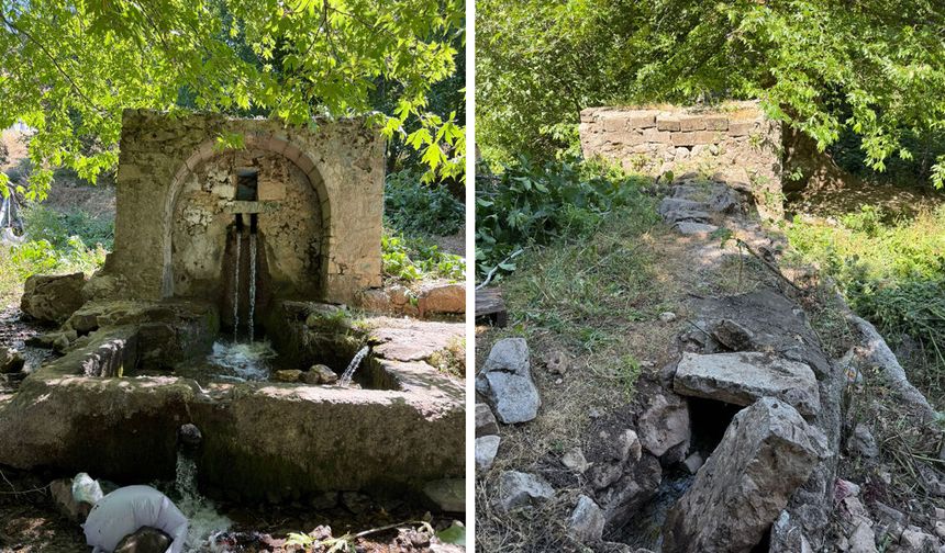 Diyarbakır Ergani’de 700 yıllık tarihi çeşme yok oluyor: Köylüler restorasyon istiyor