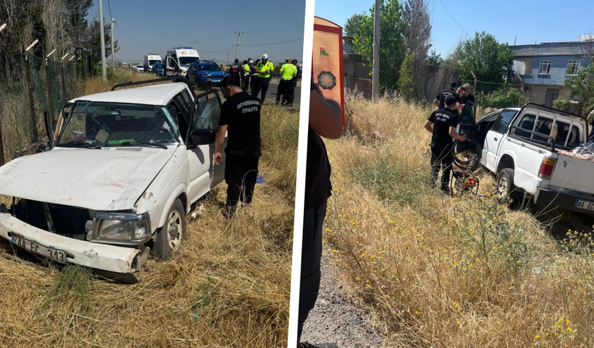 Diyarbakır'da pikap takla attı: Yaralılar var