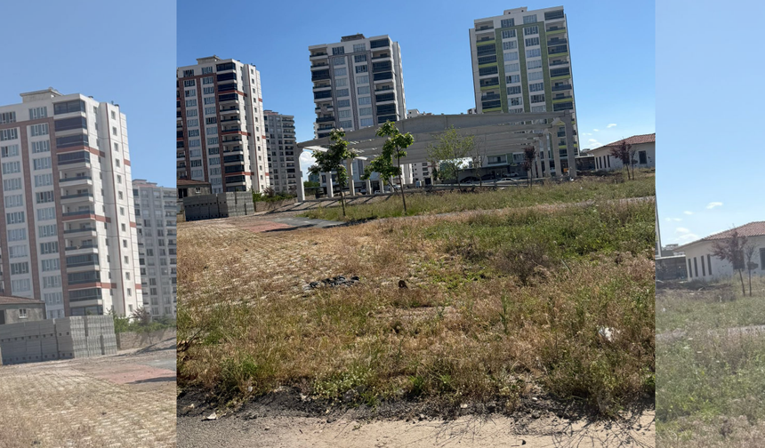 Diyarbakır’da parka bakım beklenirken beton depo tepkisi