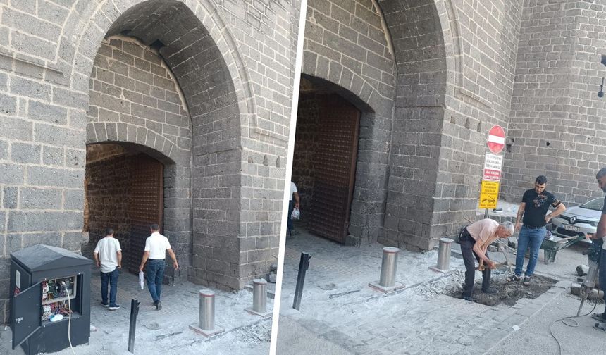 Diyarbakır İç Kalede’ki bariyer uygulaması yeniden revize edildi