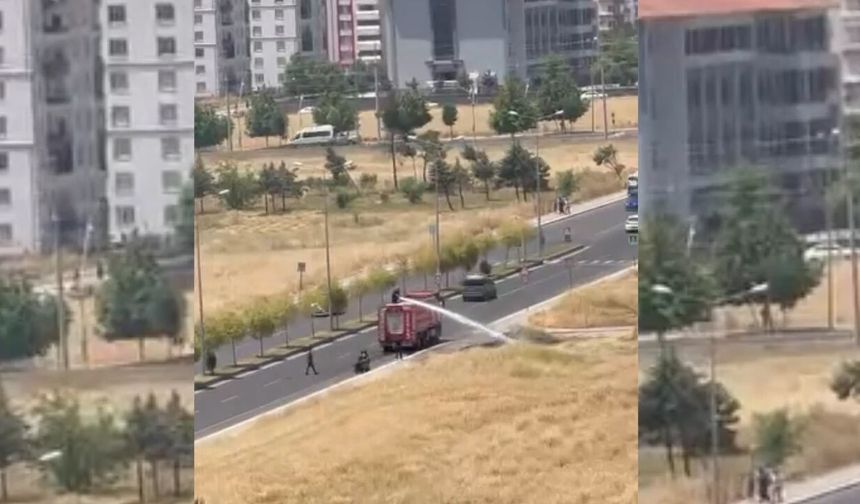 Diyarbakır’da korkutan anız yangını! İtfaiye facianın önüne geçti