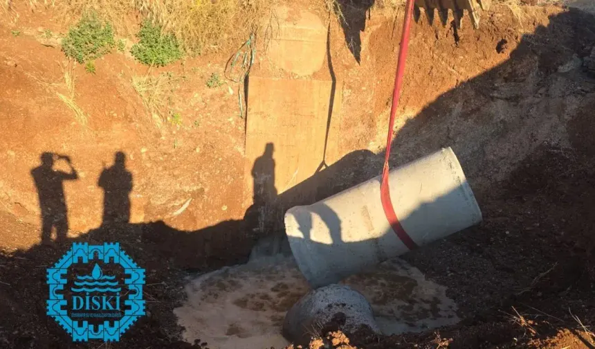 Diyarbakır'da ana kolektör hattındaki çökme
