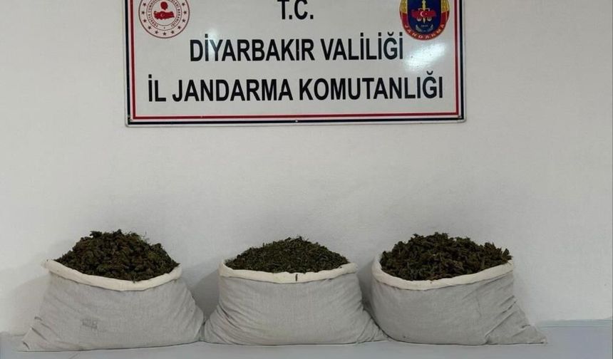Diyarbakır'da 107 kilo esrar ele geçirildi