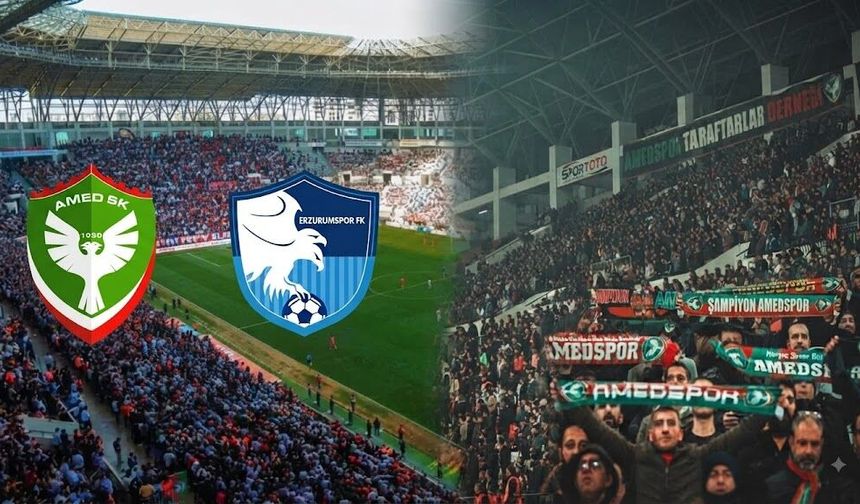 Amedspor-Erzurumspor karşılaşması öncesi beklenen karar açıklandı