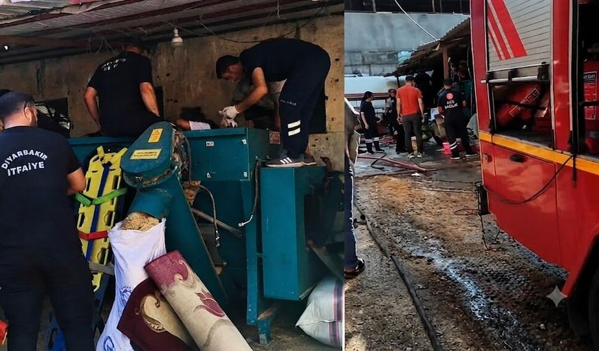 Diyarbakır'da facia: Yem makinesine kapılan işçi ağır yaralandı