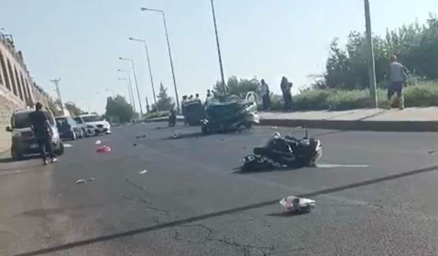 Diyarbakır’da motosiklet kazası: Sürücü ağır yaralandı