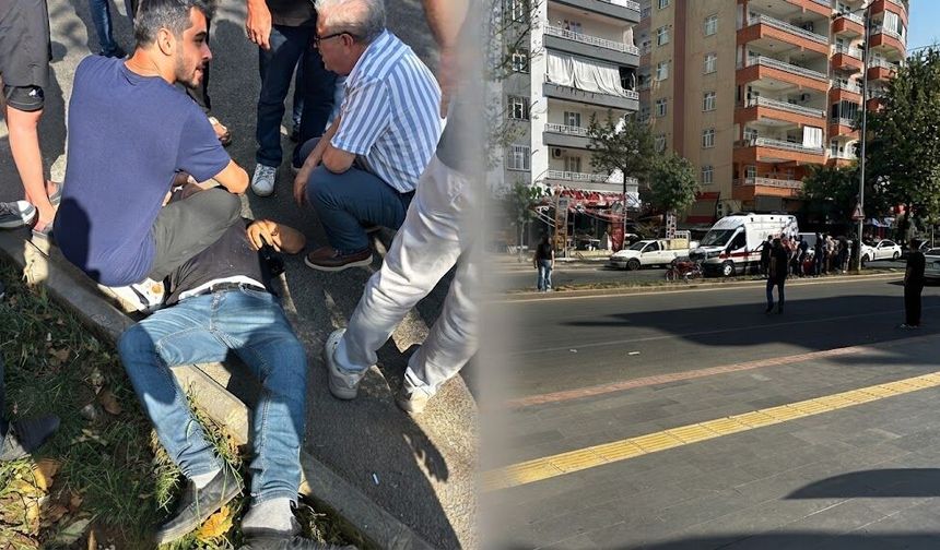 Diyarbakır’da yolun karşısına geçmek isteyen yayaya motosiklet çarptı