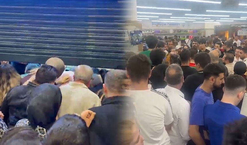 Diyarbakır’da indirim heyecanı izdihama dönüştü! Birbirlerini ezdiler