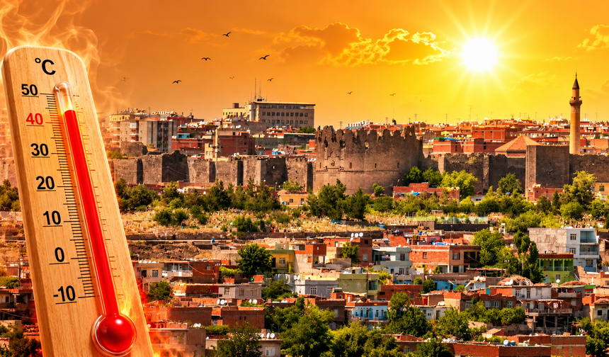 Diyarbakır'da kavurucu sıcaklar etkisini sürdürüyor