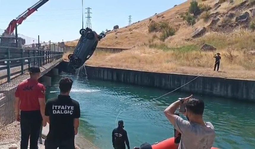 Diyarbakır’da can pazarı: Otomobil sulama kanalına uçtu