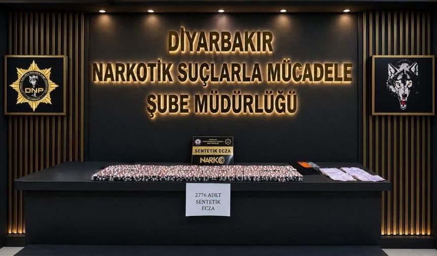 Diyarbakır uyuşturucu operasyonu: Binlerce sentetik ecza ele geçirildi