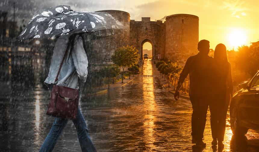 Diyarbakır’da sıcak hava ve sağanak sürprizi