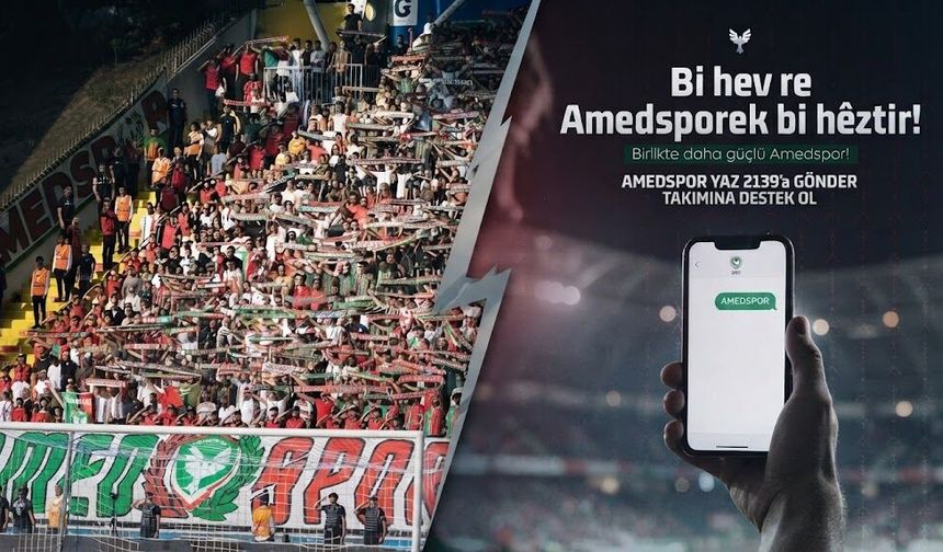 Amedspor’dan taraftarlara SMS çağrısı