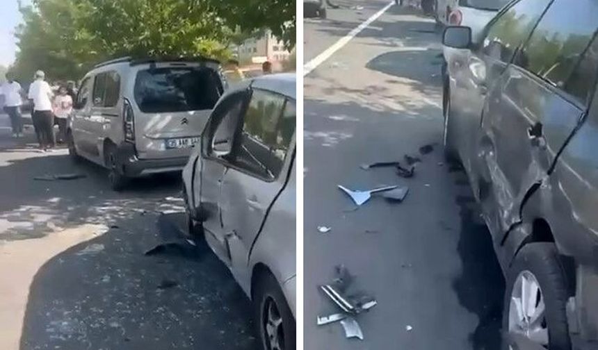 Diyarbakır'da korkunç kaza: 1 araç 4 aracı biçti