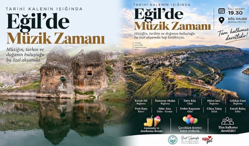 Diyarbakır’da Eğil Kalesi’nde müzik gecesi