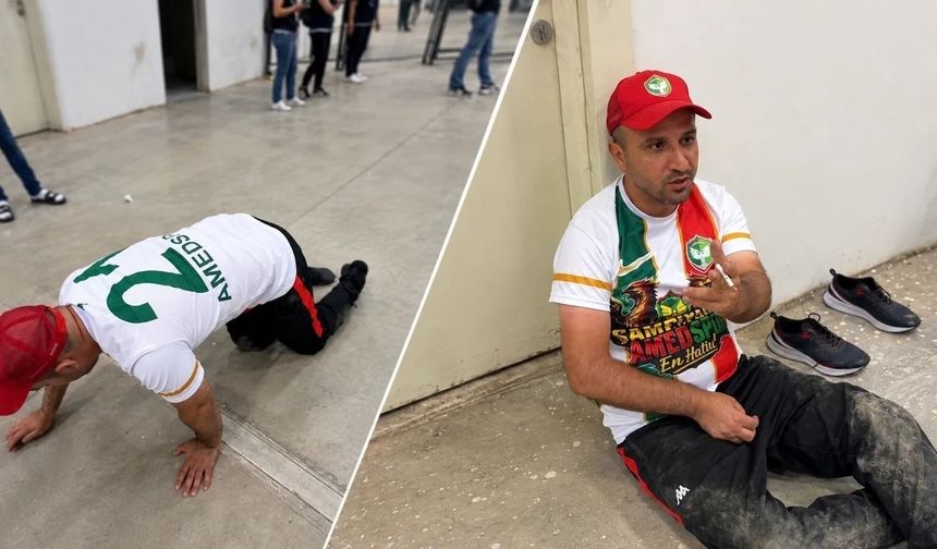 Amedspor-Beşiktaş maçında tepki çeken görüntüler! Engelli taraftarlar tuvalete sürünerek gitti…