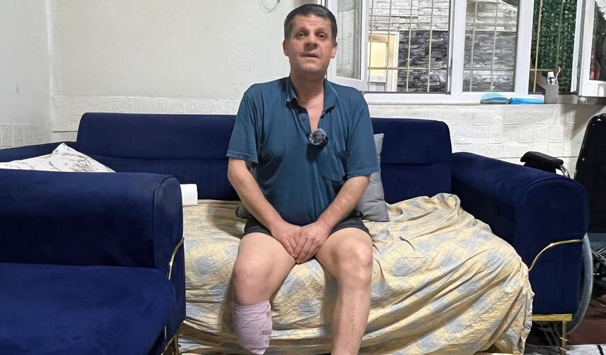 Diyarbakır’da dram: Gözleri görmüyor, bacağı yok, yardım bekliyor