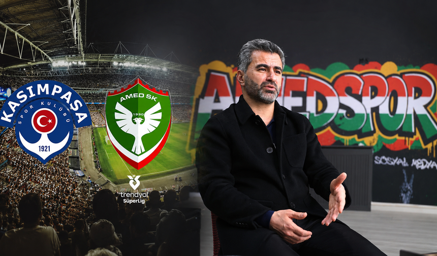Amedspor’da Kasımpaşa maçı öncesi dikkat çeken hedef: 3 puan için çıkacağız