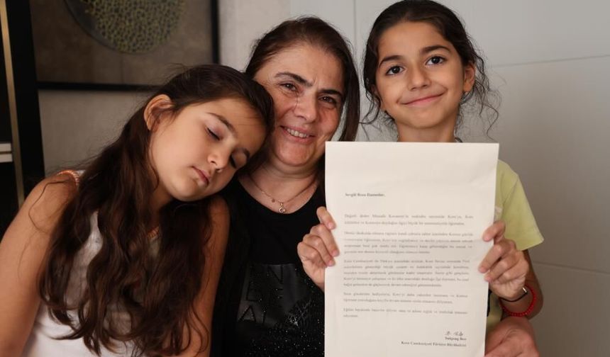 Diyarbakır’daki 10 yaşındaki Roza’ya Güney Kore’den teşekkür mektubu ve hediye