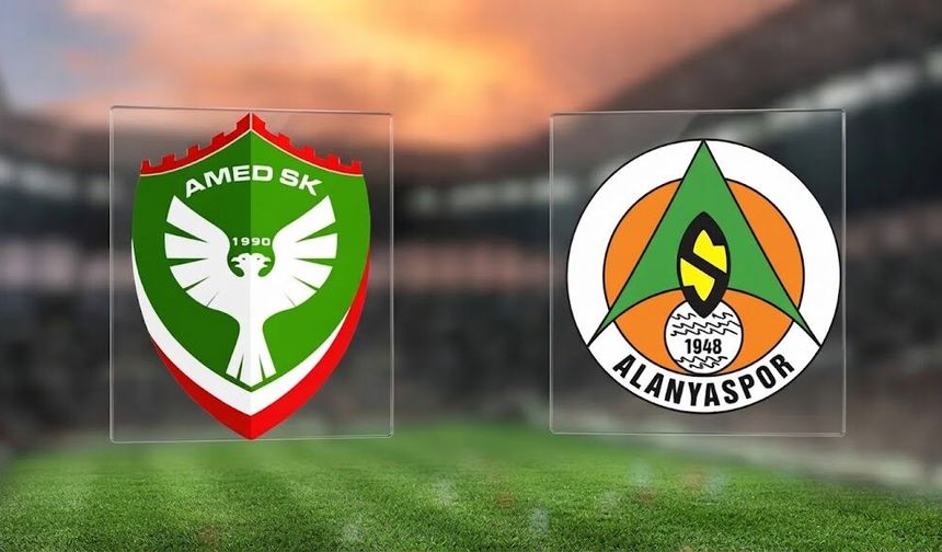 Amedspor’un Alanyaspor maçı ilk 11’i belli oldu!