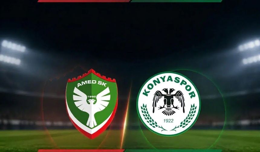 Amedspor Konyaspor maçının ilk 11’leri açıklandı