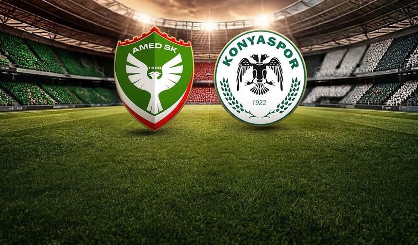 Amedspor-Konyaspor maçının muhtemel 11’leri belli oldu