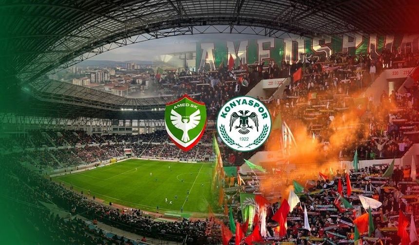 Amedspor-Konyaspor maçı öncesi iki takımda eksikler belli oldu