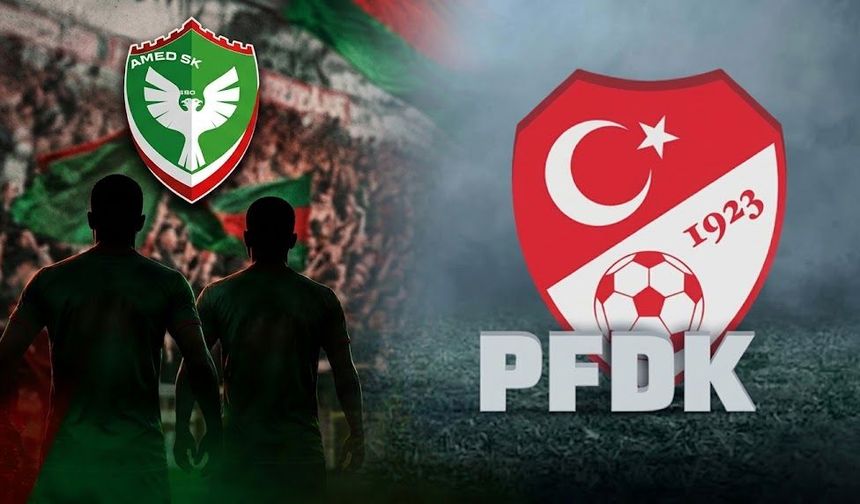 Amedspor’da iki isim için PFDK kararı: İşte gerekçesi