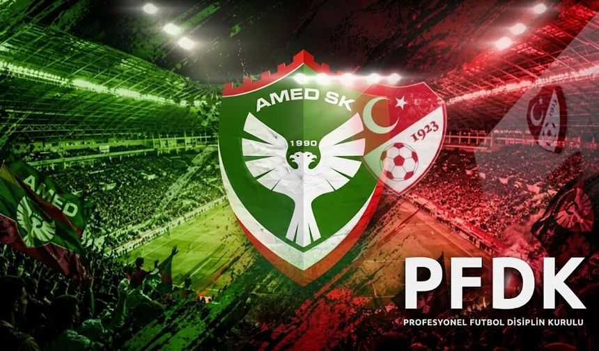 Amedspor’a olaysız maç sonrası PFDK şoku!
