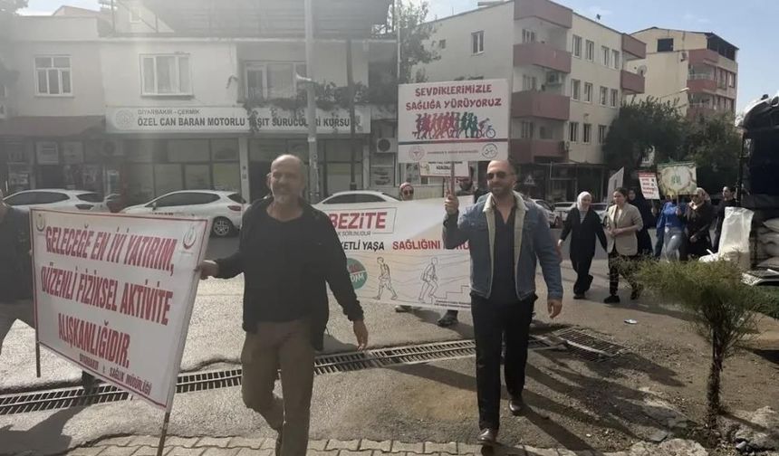 Diyarbakır’da obeziteye dikkat çekmek için yürüdüler