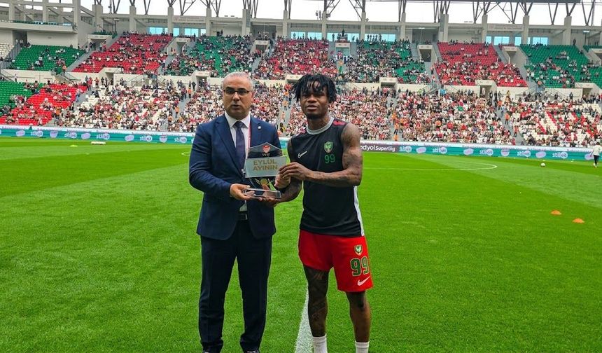 Amedspor’un yıldızına eylül ayının en güzel golü ödülü