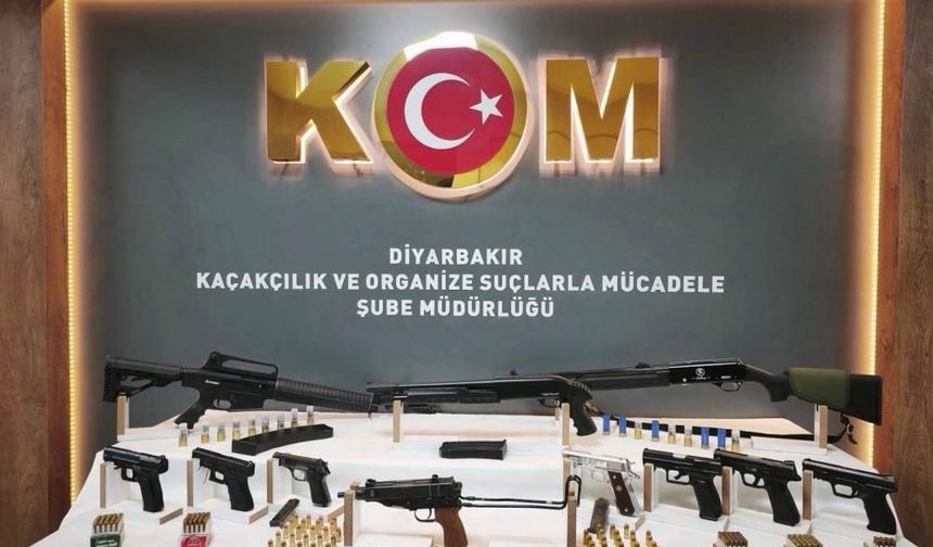 Diyarbakır’da kaçak silah operasyonu: Çok sayıda gözaltı