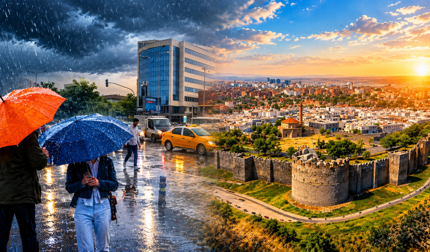Meteoroloji saat vererek uyardı; Diyarbakır’a kuvvetli sağanak geliyor