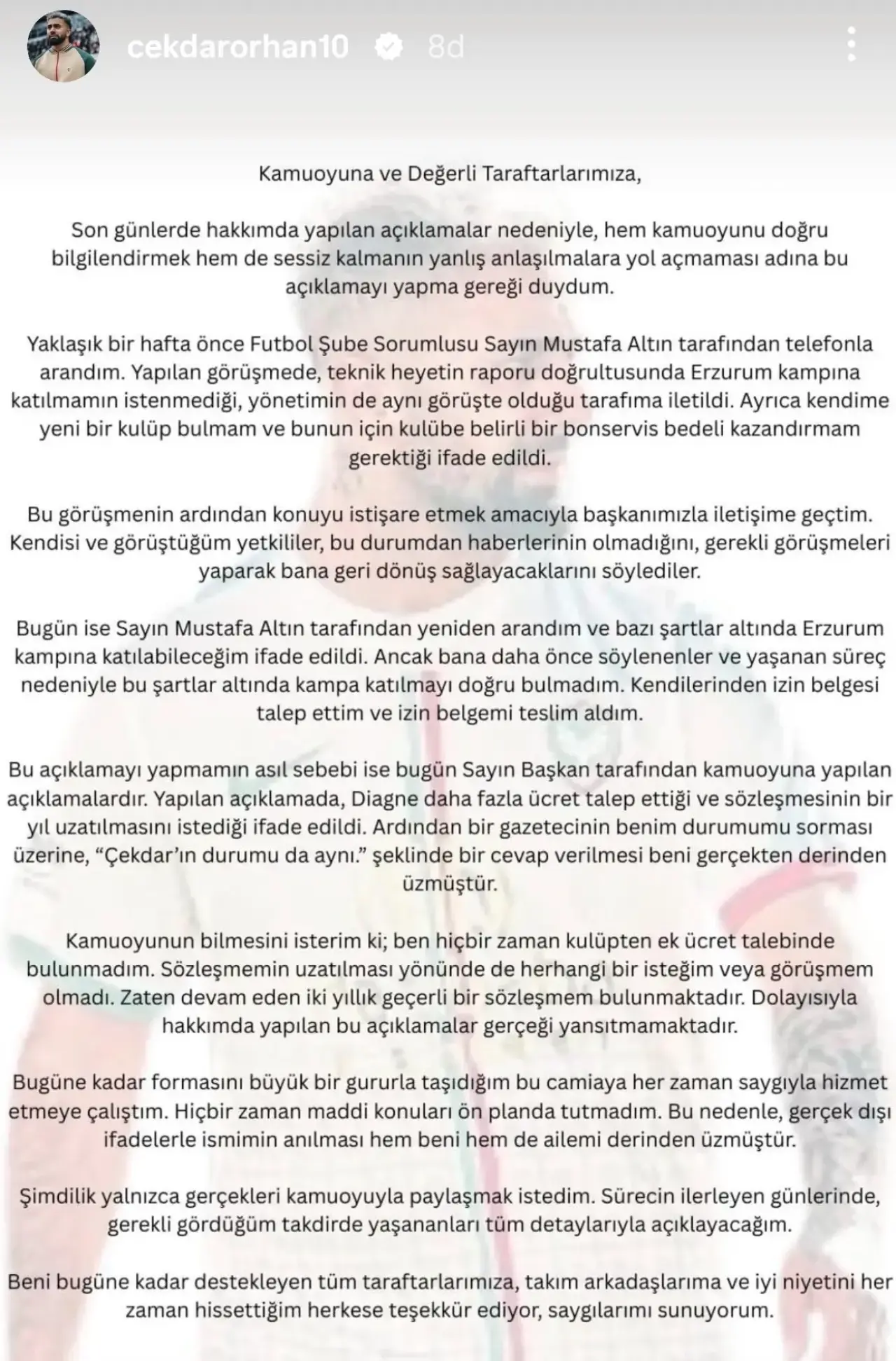 Çekdar Açıklama