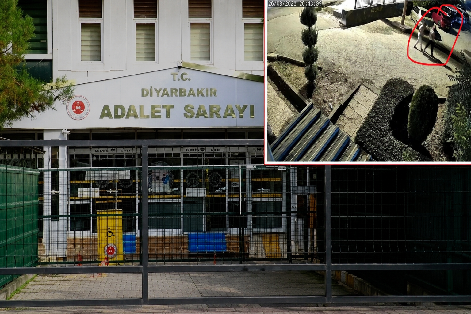 Diyarbakır’da dehşet! Eşini çocuğunun kucağında vuran zanlı Adliyede