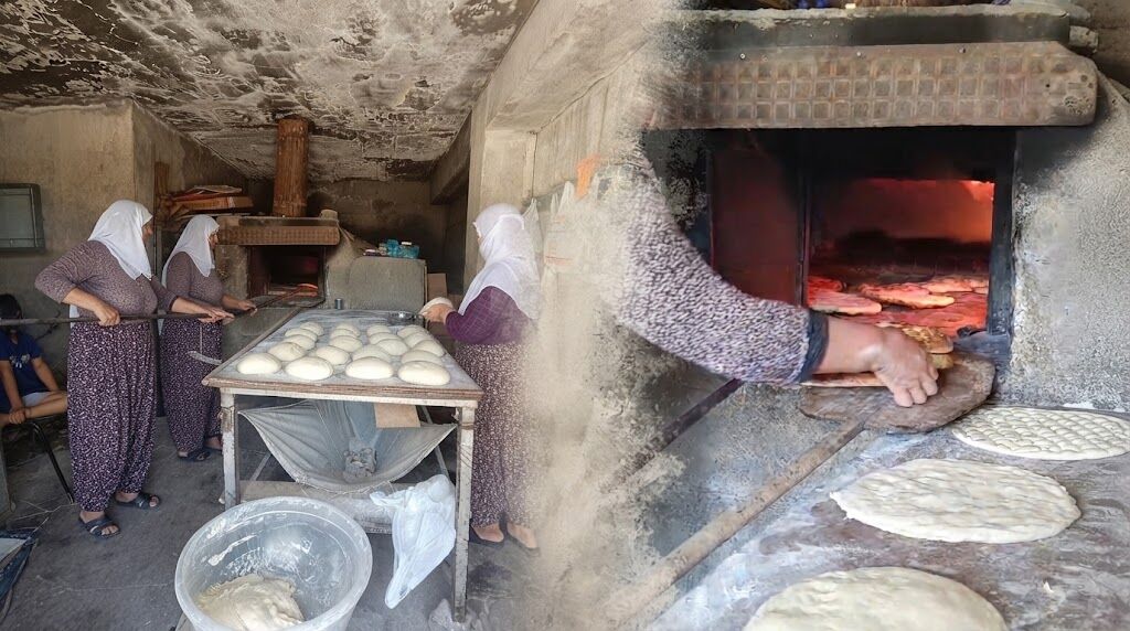 Diyarbakır’da meşe odununda ekmek geleneği
