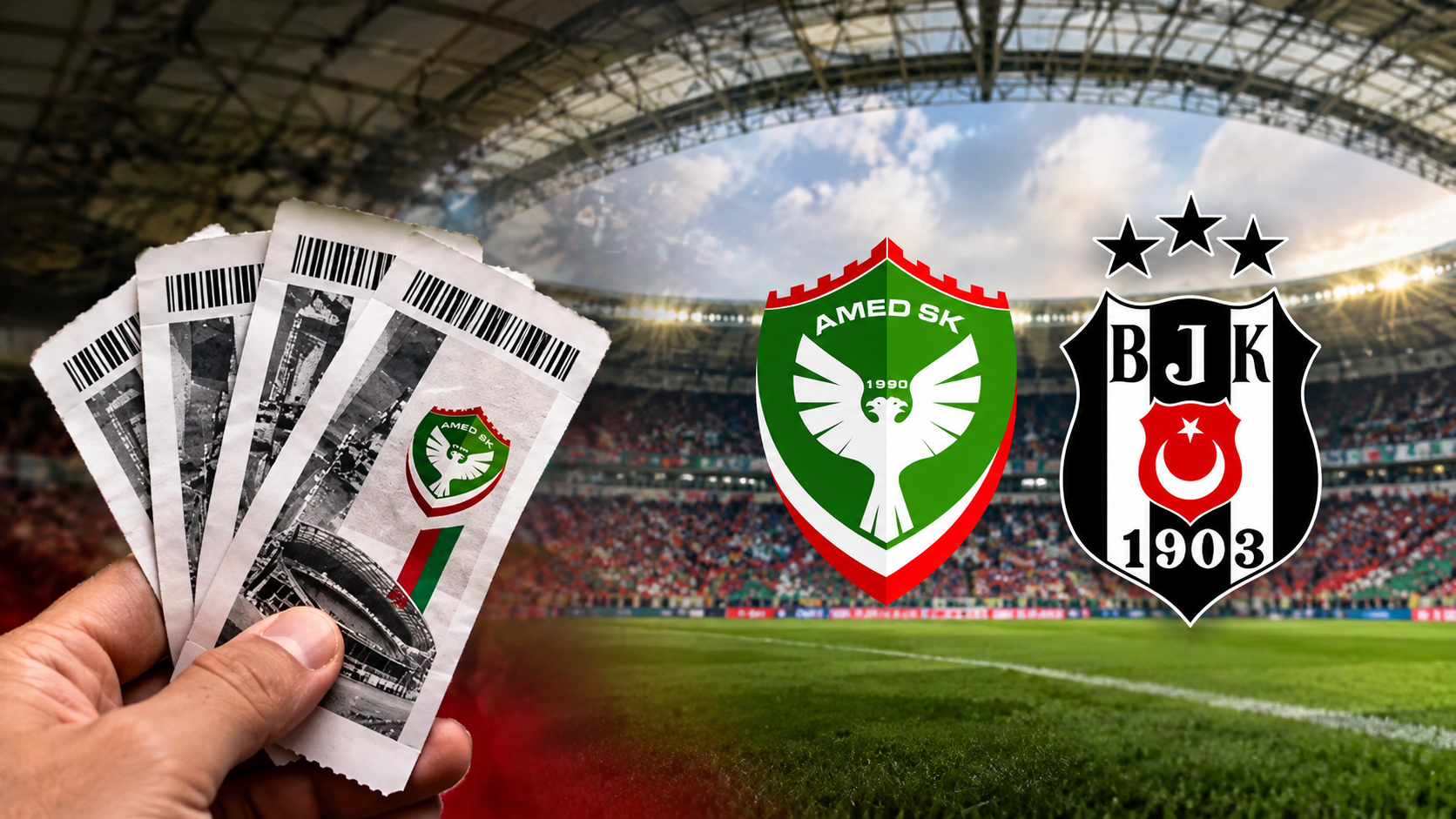 Amedspor-Beşiktaş maçının biletleri satışa çıktı