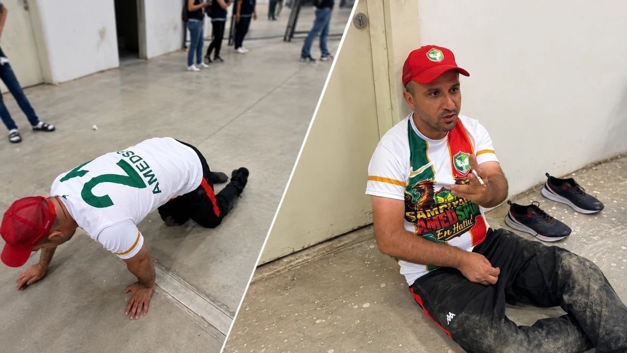 Amedspor-Beşiktaş maçında tepki çeken görüntüler! Engelli taraftarlar tuvalete sürünerek gitti…
