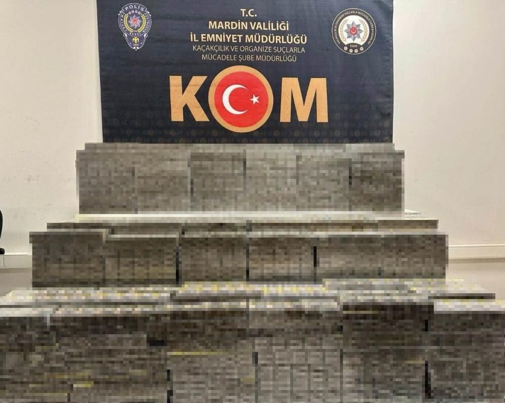7 bin 500 paket sigara ele geçirildi