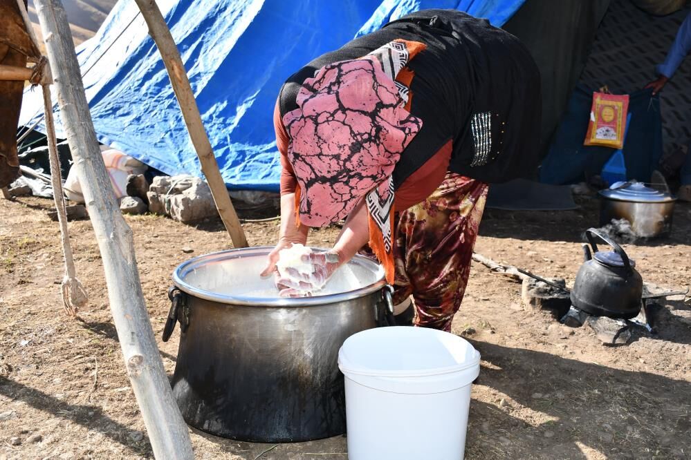 Organik tereyağı Şırnak'ın yaylalarından sofraya geliyor